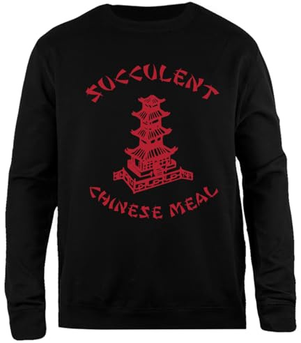 Zymbatee Succulent Chinese Meal Unisex Classic Fit Round Neck Sweater Black