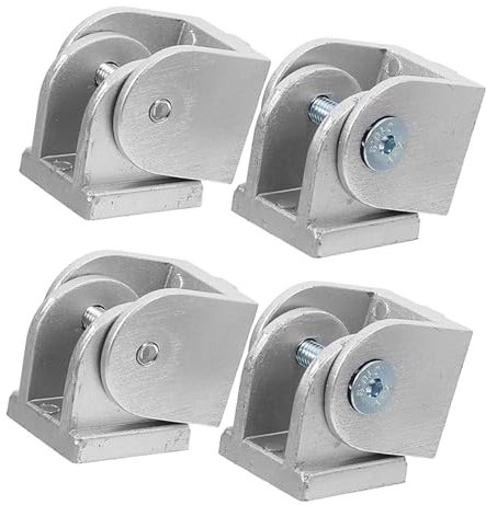 JECOMPRIS 4 Stück Drehgelenke Aus Zinklegierung Für Aluminiumprofile 3030 Flexibles Metall Drehgelenk Kompatibel Mit Extrudierten Aluminiumbeschlägen