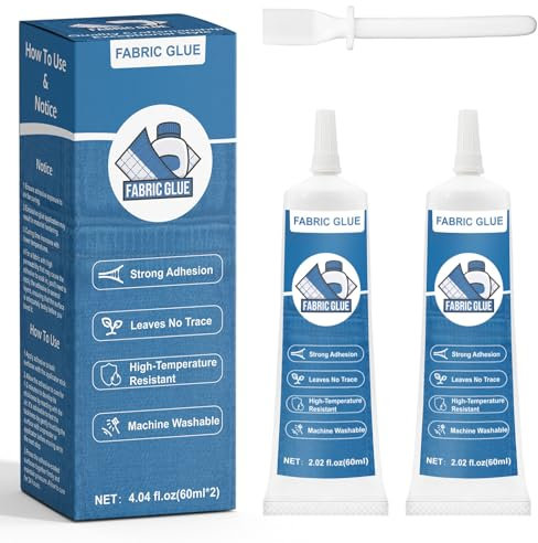 INNOVAYOU 120ml Textilkleber - Textilkleber Waschmaschinenfest, Extra Stark, Transparent, Permanenter Stoffkleber für Stoffe und Kleidung