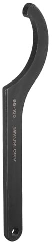 sourcing map Chiave a gancio a C, 95 – 100 mm, perno a C per moto, cromo vanadio, chiave inglese con testa quadrata da 5 mm, per macchine, veicoli, meccanici
