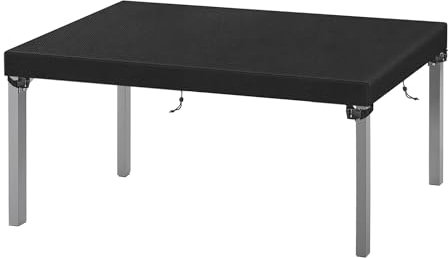 LCGOD Funda Mesa Exterior Impermeable, Protector Mesa Exterior con 4 Correas de Viento, Funda Mueble de Jardin Anti-UV y Resiste Desgarros, Tela Oxford 600D para Mesa Rectangular 180x120x15cm