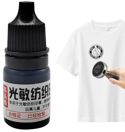 Siebdruckfarbe - Stoff-Transferpaste 5 ml Tinte Blockdrucktinte Wasserfest Stoff für Heimdekoration Haftet Baumwolle Leinen