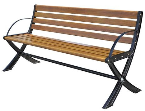 YCYHXJB Gartenbank, Sitzbank Outdoor, Terrassen Holzbank Outdoor mit Rückenlehne und Armlehnen für Rasen, Hof, Veranda, Arbeits- und Eingangsbereich(150 * 53 * 72cm/59 * 21 * 28in)