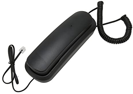 Corded Landline Telephone, Wall Mountable Home Phone with Last Number Redial, Base Dial Pad for Home, Hotel, School, Office