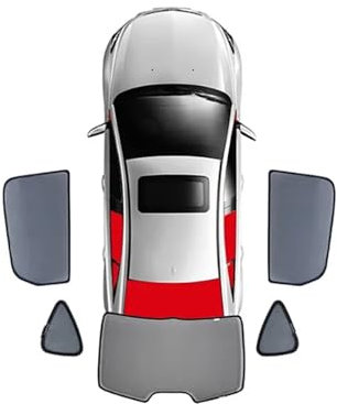 SANDSIS Auto Sonnenblende Für VW Für Golf 7 Für Variant Für Golf7 2013-2020 Auto-Sonnenschutzvisier Vorne Hinten Seitenfenster Sonnenschutz Frontscheibe Sonnenschutz(Rear 5pcs)
