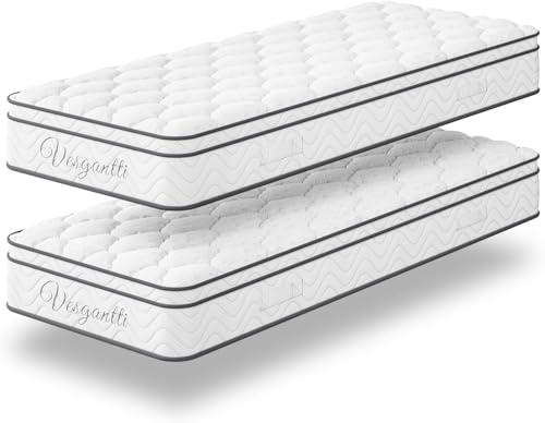 Vesgantti Boxtop Matelas -Classique Matelas de Lit d'Adulte - Ressorts Ensachés Indépendant en Mousse à Mémoire de Forme- Multicouches Extra Confort 7 Zones (26, Pack 80x200)