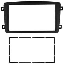 Cadre Radio Façade d'autoradio pour Mercedes W203 W209, Cadre de Tableau de Bord stéréo 2 DIN, façade d'autoradio, intérieur Automobile Cadre Façade