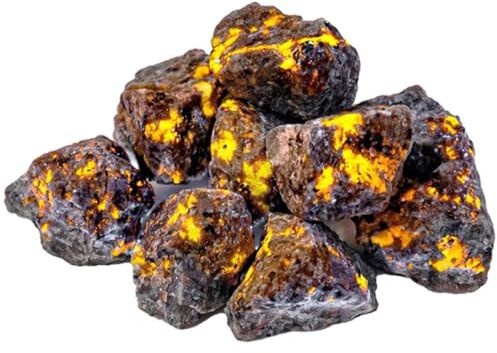 Rocas para volar, 500 g/1.1 libras de cristal de la llama natural Roca volando, piedra de llama para decoración, hecha a mano, hogar, oficina, fuente, acuario ·