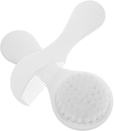 WEKAMOS 2pcs Soft Bristles Hair Brush Set Comb Massage Scalp Gentle Bath Brush Grooming Kit for Newborns Toddlers