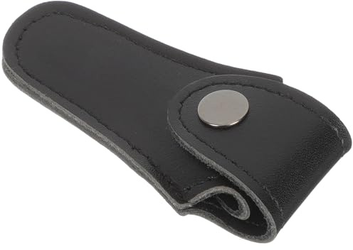 Borsa per Bocchino in Pu per Corno Francese, Nera, Leggera | Chiusura Fibbia, Design Multifunzione, Custodia Protettiva per Accessori Musicali, Formato Compatto