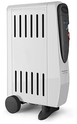 Taurus Tuareg 1500 Radiador de aceite, doble efecto: radiación y convección, 3 posiciones de calor, humidificador integrado, termostato regulable, ruedas, asa de transporte, silencioso, 1500 watts