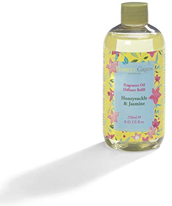 Hassett Green London - Honeysuckle & Jasmine - Fragrance Oil Reed Diffuser Refill - Larger Size 250ml Bottle
