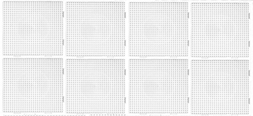 8 Stück Midi Stiftplatte für Bügelperlen Quadrat Multi Transparent, einzeln und auch ALS eine Fläche nutzbar