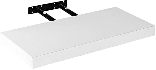 STILISTA Wandregal Volato, freischwebend, Farb- & Größenwahl, 80 cm Weiß