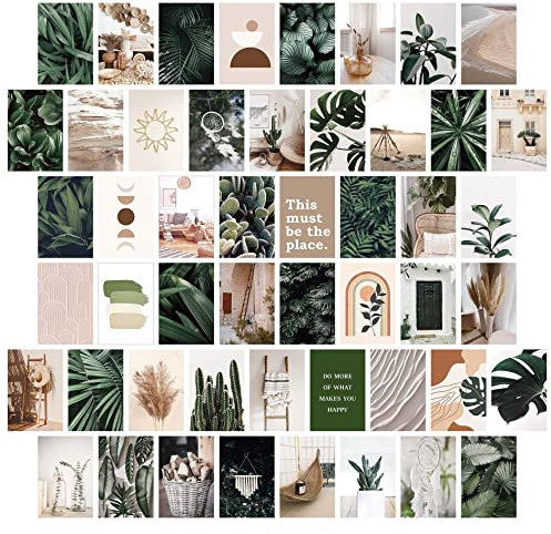 Lebais 50 Stück Art Poster für Wohnheim Wanddekoration,Wandkunstdrucke ästhetische Bilder für Wandcollage, schickes Collagen Druckset,Raumdekoration für VSCO Mädchen Jungen