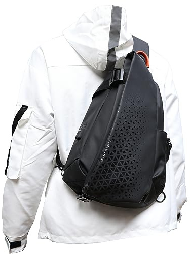 SZSYCN Sling Bag Cross Body Chest Bag Axelväska för män Kvinnor Vattentät bröstväska med USB-laddningsport Herrväska för löpare Träning Vandring Cykling Resor