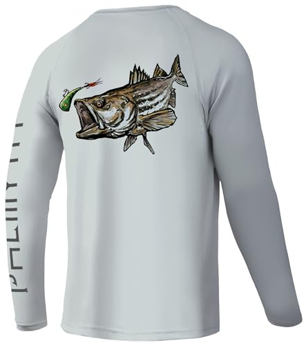 Palmyth Fishing Shirts for Men Long Sleeve UPF 50+ T Shirt Sun Protection