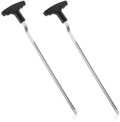 PEUTIER 2pcs Golf Grip Removal Tool, 11 V-Groove Grip Remover for Standard Length Swinging Grips, High-Carbon Steel Golf Club Grip Remover Tool Gripping Supplies Accessories for Grip Removal