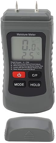 Holzfeuchtigkeitsdetektor Pin Holzfeuchtemessgerät, Holzfeuchtedetektor Typ ABS Genauigkeit 2 Modi, Zuverlässige Leistung, Unverzichtbare Werkzeuge für Holzbaumaterialien mit