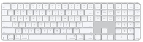 Apple Magic Keyboard with Touch ID and Numeric Keypad for Mac models with Apple silicon - US English - White Keys ​​​​​​​