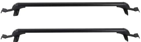 JTYQWD Dachträger Gepackträger 2 Stücke 110 cm Auto Dach Rack Top Montage Gepäck Träger Halter SUV LKW Pickup Van Dach Rack Schiene Bar Universal Dachboxen