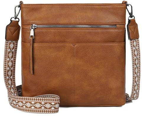 Gladdon handbags for women,damenhandtasche,umhängetasche damen mittelgroß,Crossbody Bag, Leder handtaschen multi pochette tasche,Schultertasche mit Breite Schultergurte Jacquard-Gewebe