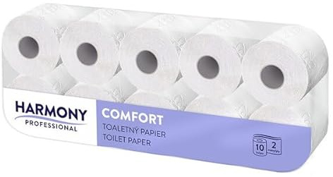 VEPATIM 50 Rollen Toilettenpapier weiß Recycling 2-lagig Professional Comfort 200 Blatt