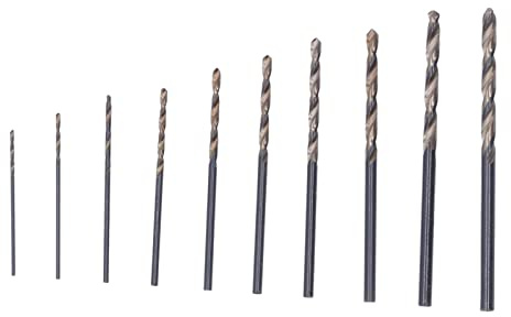 Watris Veiyi 10 Stück Holzbohrer 3mm Bis 0,8mm, Mini Bohrer, Holzbohrer Geeignet Für Bohranforderungen in Einer Vielzahl Von Materialien