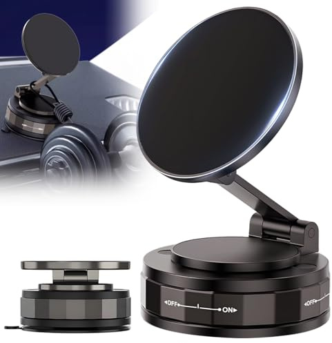 Generico 360° Rotazione Porta Cellulare Auto, Porta Cellulare Magnetico Pieghevole, Supporto Telefono Auto per il Cruscotto & Bocchette di Aerazione E Parabrezza Adatto a Tutti Smartphone (1PCS)