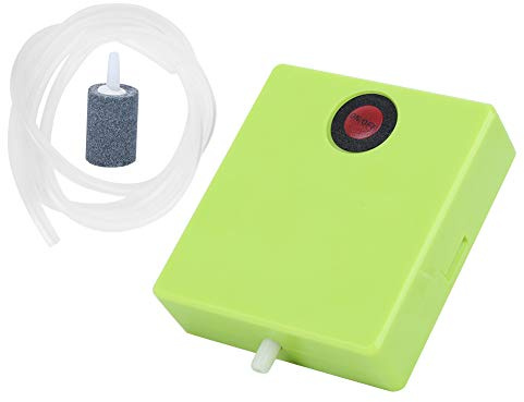 Phefop Tragbare Mini-Aquarium-Sauerstoffpumpe, Batteriebetriebene Luftpumpe für Aquarien, 10 Stunden Akkulaufzeit, Notfall-Sauerstoff Zum Angeln oder Transportieren von Meeresfrüchten