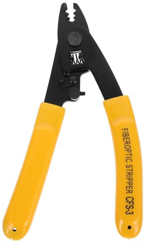 GALPADA Pelacables Manual de 3 Orificios -3 Alicates de Electricista para Pelar y Cortar Cables Llave Ajustable de 15 MM Herramienta Profesional para Fibra Óptica y Conexiones Hogar