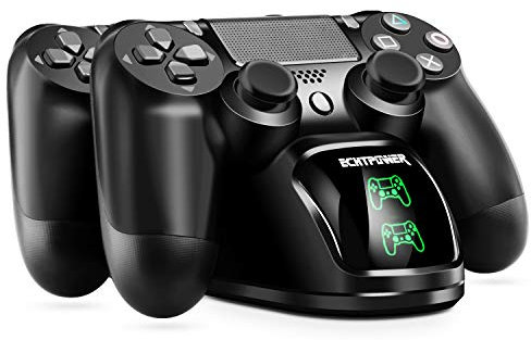 PS4 Chargeur ECCHTPOOWER Chargeur Manette PS4 Station de Charge avec Indicateur LED Charge Rapide pour Sony Playstation4/PS4