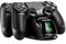 PS4 Chargeur ECCHTPOOWER Chargeur Manette PS4 Station de Charge avec Indicateur LED Charge Rapide pour Sony Playstation4/PS4