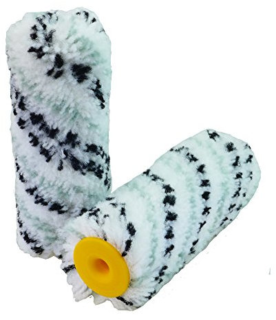 ROTIX-90295 3 x Farbwalze 12 cm breit extra dick 11 mm Flor Polyamid (Nylon) für Dispersionsfarbe Ersatzwalze für Malerroller