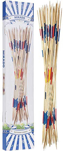 les colis noirs lcn Riesen-Mikado aus Holz, 31-teilig, Braun, 90 cm