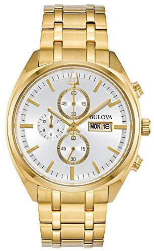 Bulova HerrenArmbanduhr Chronograph Quarz Edelstahl 97C109