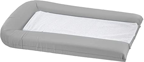 DOMIVA Skötdyna PVC med 2 avtagbara svampar, pärlgrå