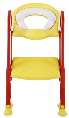 Cocoarm Toilettensitz Kinder mit Treppe Toilettentrainer Kinder Töpfchentrainer Kinder für 1-7 jährige Töpfchentraining Toiletten-Trainingssitz rutschfest Stabil Klappbar & Höhenverstellbar