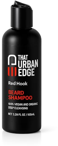 That Urban Edge Beard Shampoo | Professional Wash for Men | Moisturizing and Conditioning | Natural Formula Softens and Strengthens | Vegan for Thick, Soft Beard | 3.38fl oz