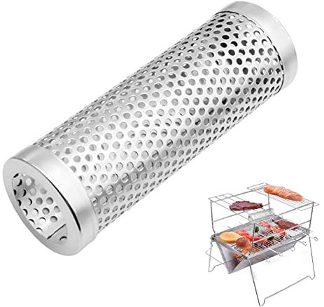 Räucherrohr für Pellet-Räucherofen – 6 Zoll/12 Zoll Edelstahl-Räucherpelletrohr, zum Räuchern von Schweinefleisch, Rindfleisch und Nüssen, verleiht Grillgerichten einen köstlichen Holzrauchgeschmack