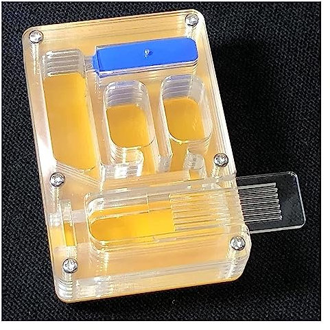 Ameisenzuchtnest, natürliche Sandameisenfarm, 9 x 66 x 24 mm, Ameisenfarm, Ameisennest, Insektenameisennester, Villa Pet Mania, Haus for Füttern von Insekten (Farbe: Blau) (Farbe: Einzigartige Farbe)