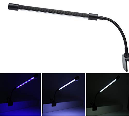 Acouto Projecteur LED Submersible étanche à intensité Variable pour Aquarium, 7W, pour Culture de Plantes Aquatiques, Bar, Base de Vase, Fêtes