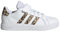 adidas Grand Court 2.0 Shoes Children, Scarpe da Tennis Unisex-Adulto, Cloud White/Magic Beige/Matte Gold, 32 EU