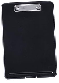 Porte-papiers A4 En Plastique Noir Avec Bords Lisses Et Mémos Pour Bureau Et École