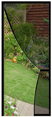 zanzariera per finestra sul tetto,Chiusura automatica anti zanzare per insetti, porte, corridoi, patio, installazione semplice senza attrezzi,75x240cm-nero