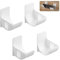 XIHIRCD 2 Pares Soporte para Bolsas de Plástico, Sin Perforaciones Soporte para Bolsas de Basura Organizador de Bolsas de Plástico Blanco Dispensador de Bolsas de Basura para el Hogar Cocina