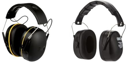 3M WorkTunes Connect 90543EC1, Kabelloser Gehörschutz mit Bluetooth®-Technologie & Kapselgehörschutz 90563E, Zusammenklappbarer Ohrenschützer