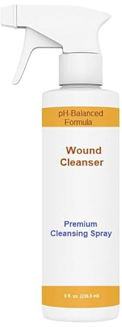 AmeriCan Goods Cleansing Spray for Minor Wounds First Aid Spray Dermal Cleanser Relief 8 oz. Gentle Skin Spray