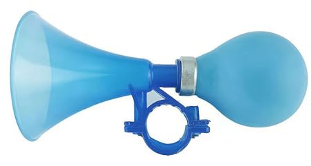 XIAOBAN Manually Bike Snail Air Horn Loudspeaker Siren Hooter,Plastic Bicycle Horn Scooter Horn for Kids Boys Girls Children Bicycle Bike (Blue)