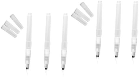 SEWACC 6 Stk Textmarker aquarellfarben stifte aquarellstifte Reisefreundliche Wasserfarbenstifte Wasserfarbenpinsel aquarellmarkerpinsel Aquarell-Pinselstift Zeichenstift Tintenstift Weiß